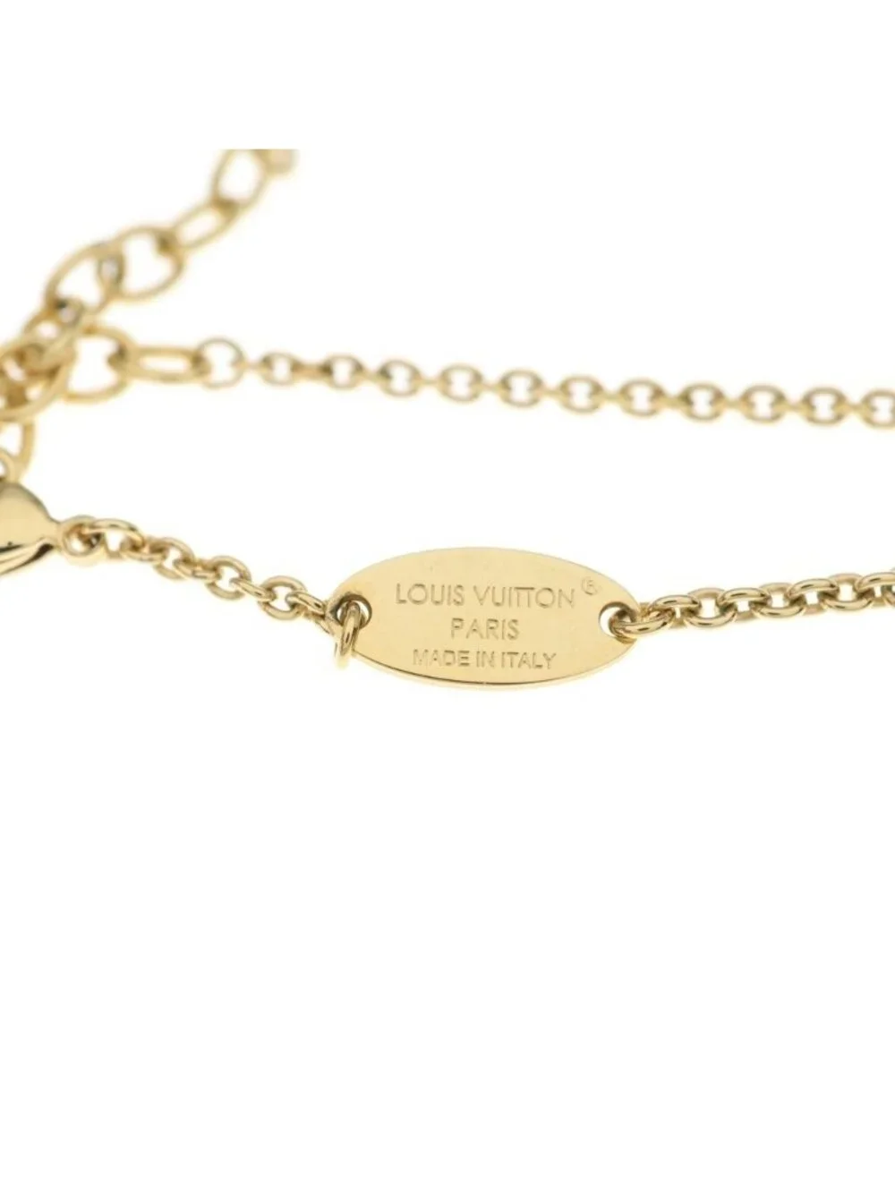 Louis Vuitton LV Iconic Necklace Gold Rhinestone